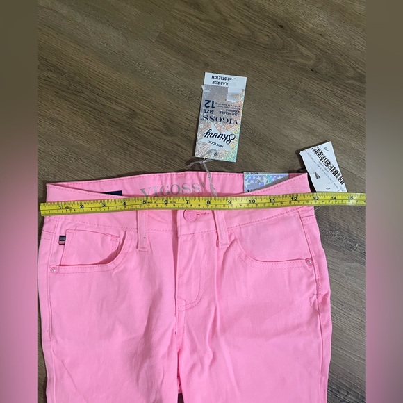 NWT Girls pink skinny Jeans Vigoss size 12 - Picture 7 of 9